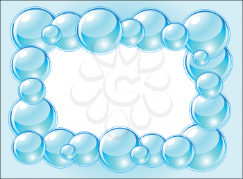 Frame with bubbles