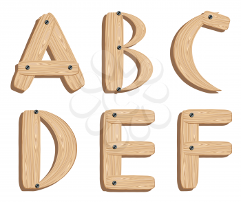 Wooden alphabet