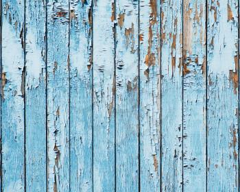 Old blue wood plank background. Closeup.