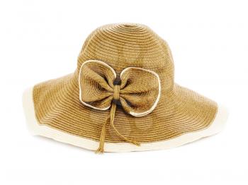 Summer hat isolated on white background.