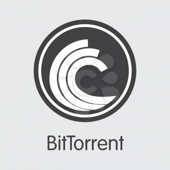 BTT - Bittorrent. The Logo or Emblem of Money, Market Emblem, ICOs Coins and Tokens Icon.