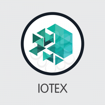 IOTX - Iotex. The Icon or Emblem of Coin, Market Emblem, ICOs Coins and Tokens Icon.