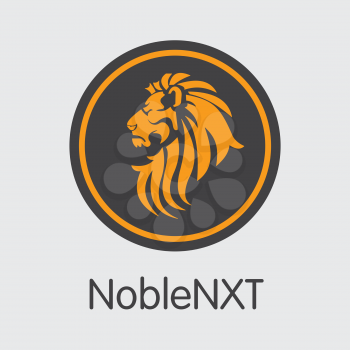 Noblenxt Vector Icon for Internet Money. Virtual Currency Pictogram Symbol of NOXT and Web Icon for using in Web Projects or Mobile Applications.