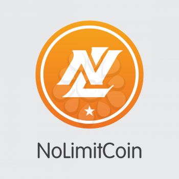 Nolimitcoin Blockchain Pictogram. Blockchain, Block, Distribution NLC2 Transaction Icon