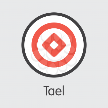 WABI - Tael. The Market Logo or Emblem of Crypto Coins, Market Emblem, ICOs Coins and Tokens Icon.