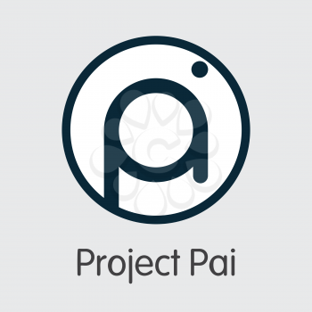 PAI - Project Pai. The Logo or Emblem of Coin, Market Emblem, ICOs Coins and Tokens Icon.