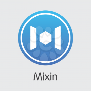 XIN - Mixin. The Trade Logo or Emblem of Coin, Market Emblem, ICOs Coins and Tokens Icon.