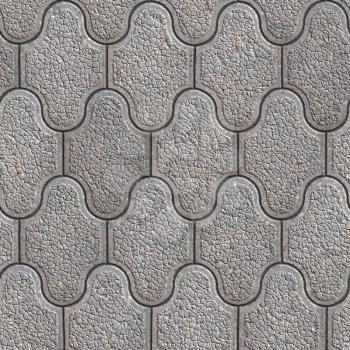 Grainy Paving Slabs Consisting of Combined Hexagons. Seamless Tileable Texture.