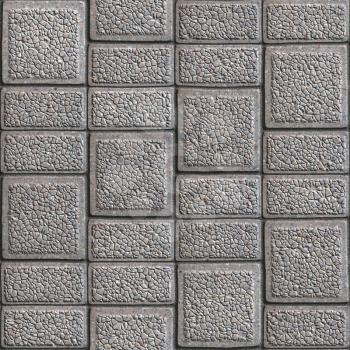 Grainy Pavement - Rectangular and Square. Seamless Tileable Texture.