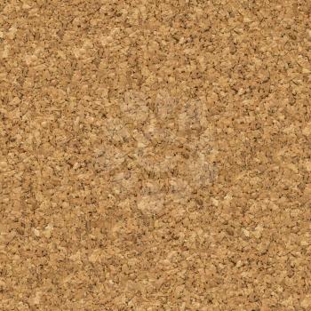 Seamless Tileable Texture of Brown Cork Surface.