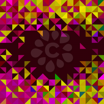 Royalty Free Clipart Image of a Geometric Mosaic Background