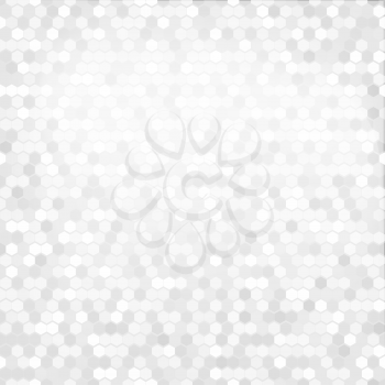 Royalty Free Clipart Image of a Grey Mosaic Background