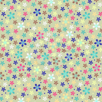Flower seamless light fun color paper pattern