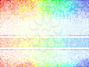 Multicolor abstract  tile background. Square pixel mosaic vector 