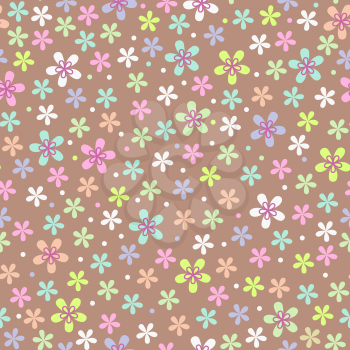 Flower seamless color pattern 