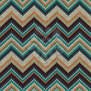 Style Seamless Knitted Pattern. Fashion Color Swatch
