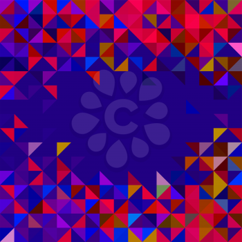 Abstract Geometric Background. Color Pixel Trendy Mosaic