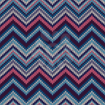 Style Seamless Knitted Pattern. Fashion Color Swatch
