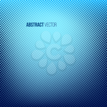  Blue abstract halftone background. Creative vector illustration