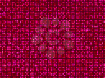 Abstract light color pixel mosaic texture. Seamless red magenta background