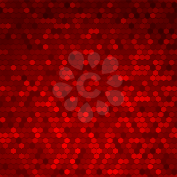 Abstract Red Halftone Dots Vector Background
