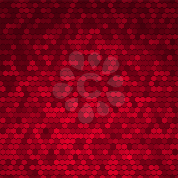 Abstract Red Halftone Dots Vector Background