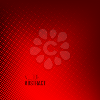 Abstract red halftone background. Dotted vector illustration. Business presentation concept