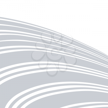 Abstract background. Gray and white curve lines