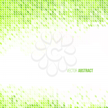 Abstract light green and white geometric background.