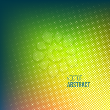 Abstract dotted background in green yelloy color. Halftone vector pattern