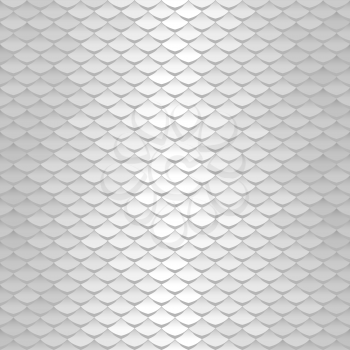Abstract scale pattern. Roof tiles background. Silver squama texture