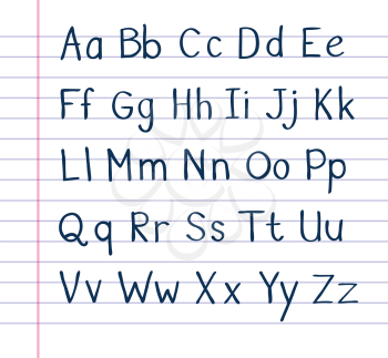 Royalty Free Clipart Image of an Alphabet