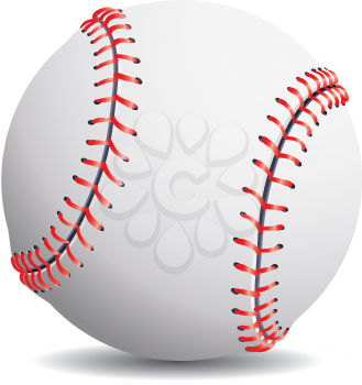 Royalty Free Clipart Image of a Baseball