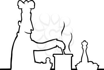 Royalty Free Clipart Image of a Chef 