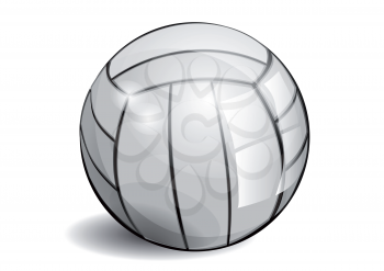 shiny volleyball isolated on a white background