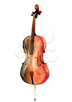 Royalty Free Clipart Image of a Cello 