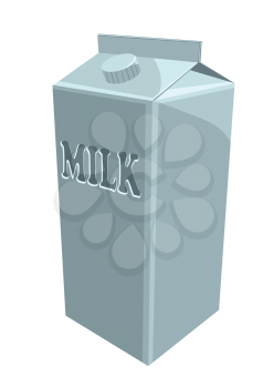 milk carton isolated on a white background