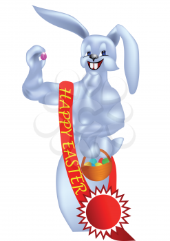 easter bunny isolated on a white background