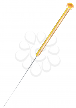 acupuncture needle  isolated on awhite background