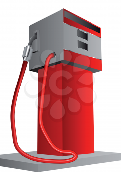 petrol pump isolated on a white background