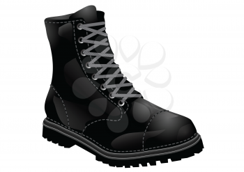 boots army isolated on a white background