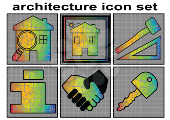 architecture icon. building and architecture icon set
