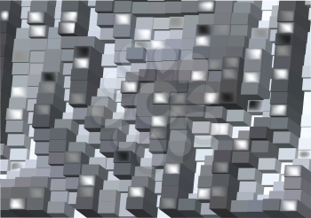 abstract dark cubes with light. 10 EPS