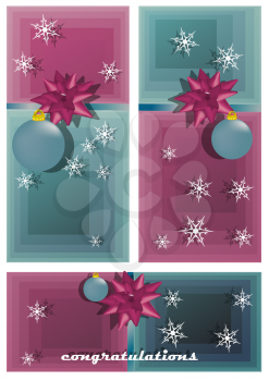 three christmas banners. chrismas and new year banners 