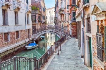  Narrow Streets of Venice. venetian historic canal