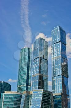 Skyscrapers of Moscow city, Russia, East Europe