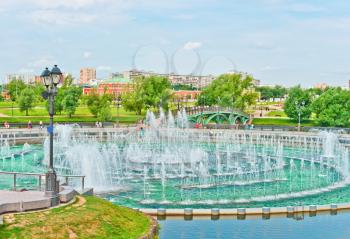 View of Tsaritsino Park, Moscow, Russia, East Europe
