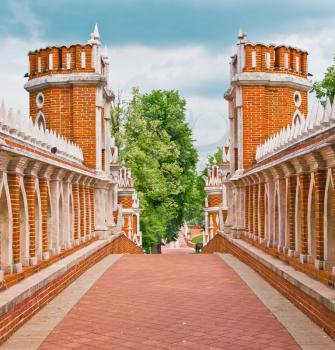 Bridge in Tsaritsino, Moscow, Russia, East Europe