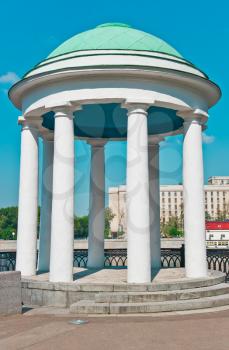 Rotunda on quay, Moscow, Russia, East Europe