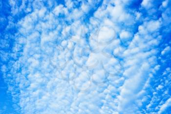 Blue sky with white clouds natural background